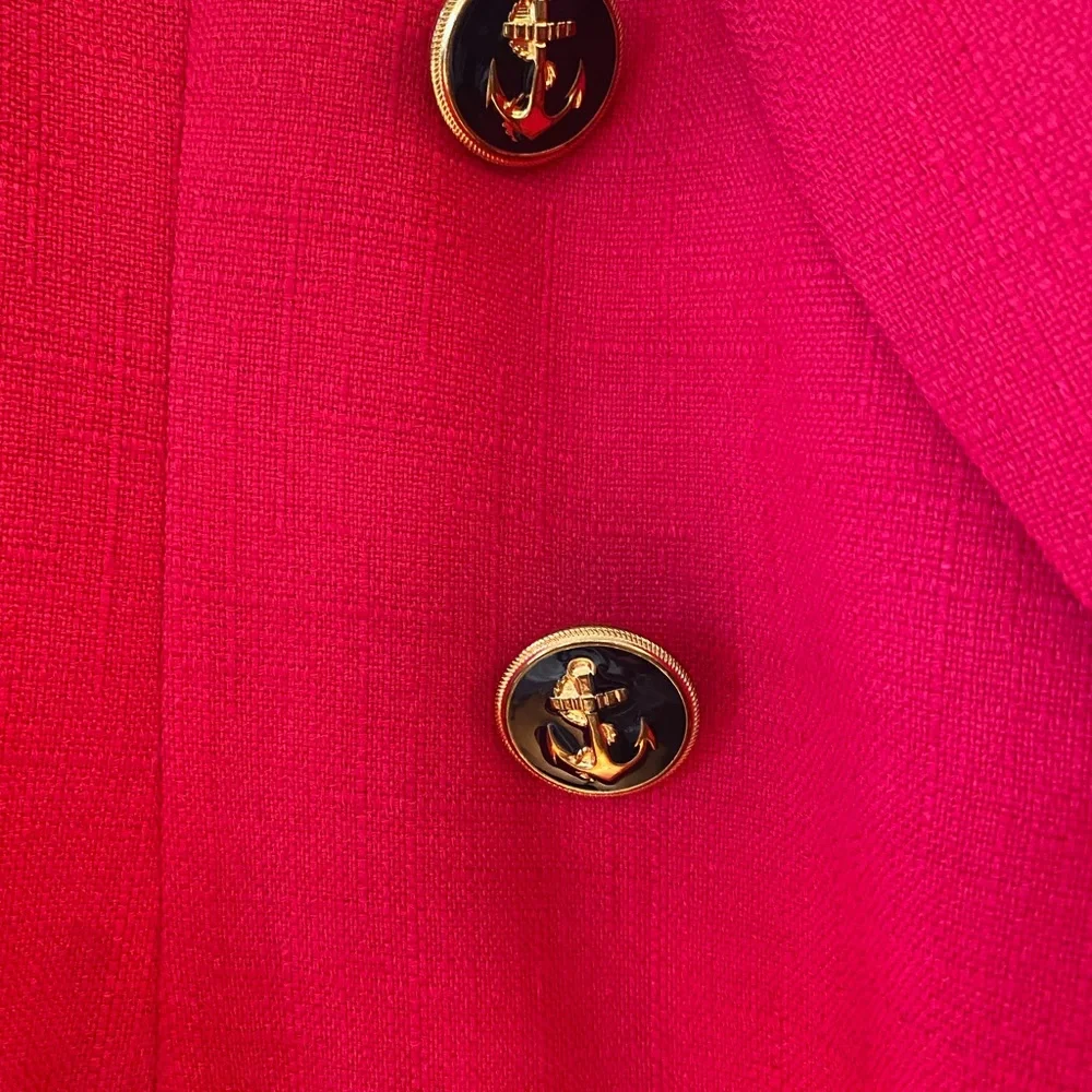 Dior Elegant Pink Double-Breasted Women's Blazer